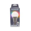 LAMPARA LED 12W E27 240V WIFI-BLUETOOTH-RGB-BLANCO MACROLED (SBT-A60-12W-RGB)