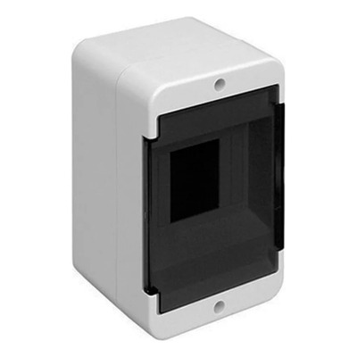 CAJA PLÁSTICA 4 MÓDULOS DIN C/PUERTA 100X159X88MM ROKER (PR409)