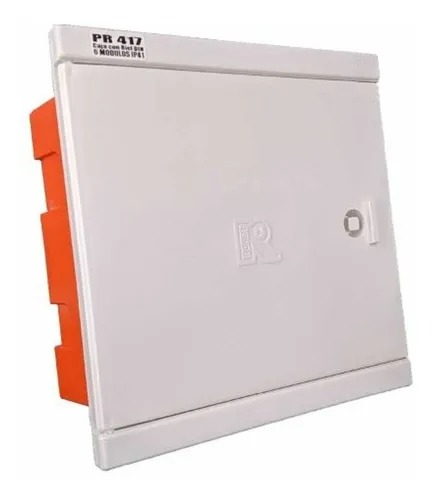 CAJA PVC 6 MÓDULOS DIN C/LLAVE ROKER (PR417)