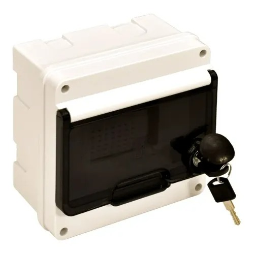 CAJA PVC 7 MÓDULOS DIN EXT.C/LLAVE ROKER (PR807)