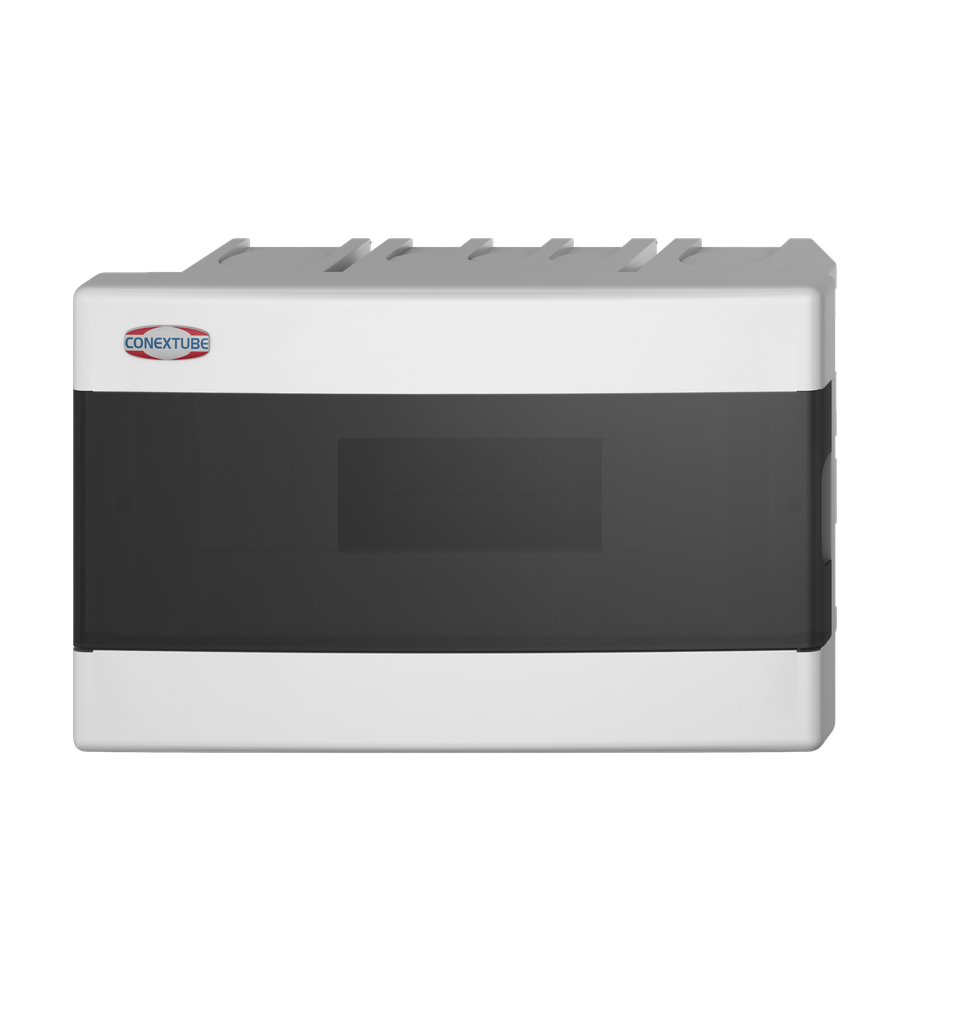 CAJA DIN 12 MÓDULOS EMBUTIR TAPA FUME LUXURY (46011212)