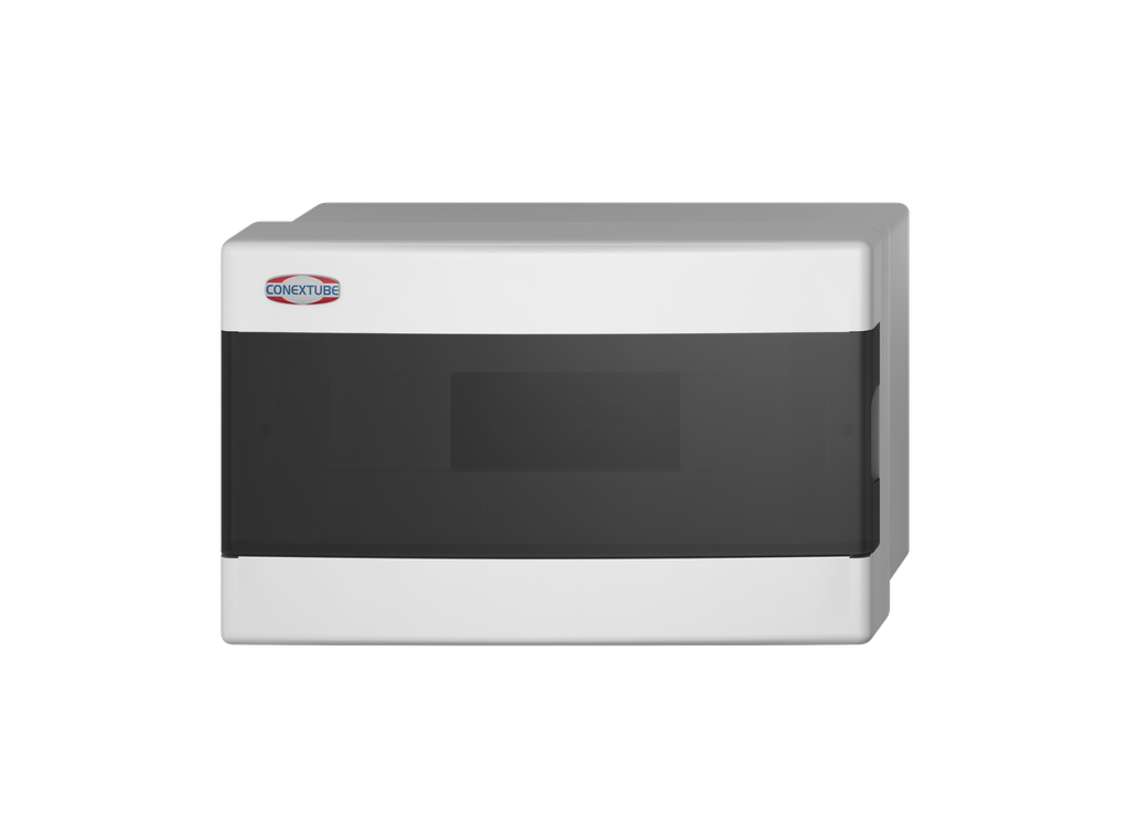 CAJA DIN 12 MÓDULOS SUPERFICIAL TAPA FUME LUXURY (46011222)