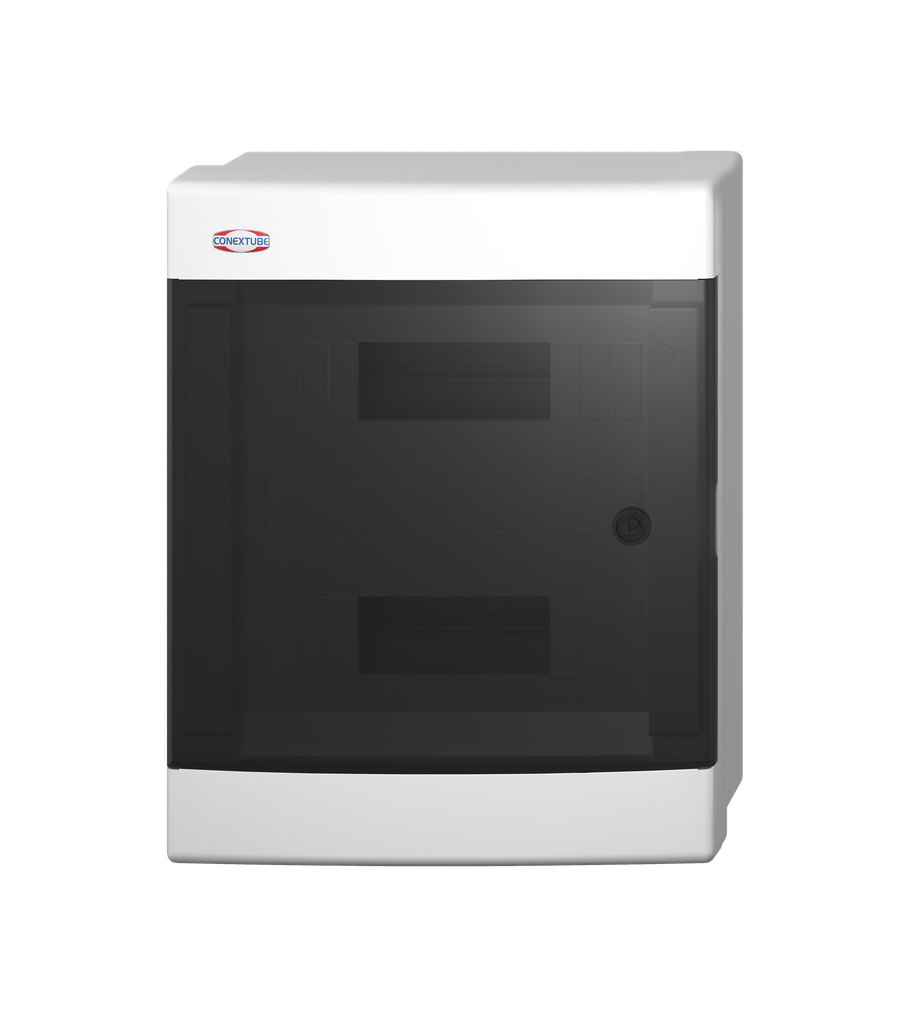 CAJA DIN 24 MÓDULOS SOBREPONER TAPA FUME LUXURY (46012422)