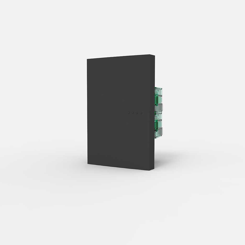 MÓDULO COMBINACIÓN TECLA CUADRUPLE GRIS BAUHAUS (6141)