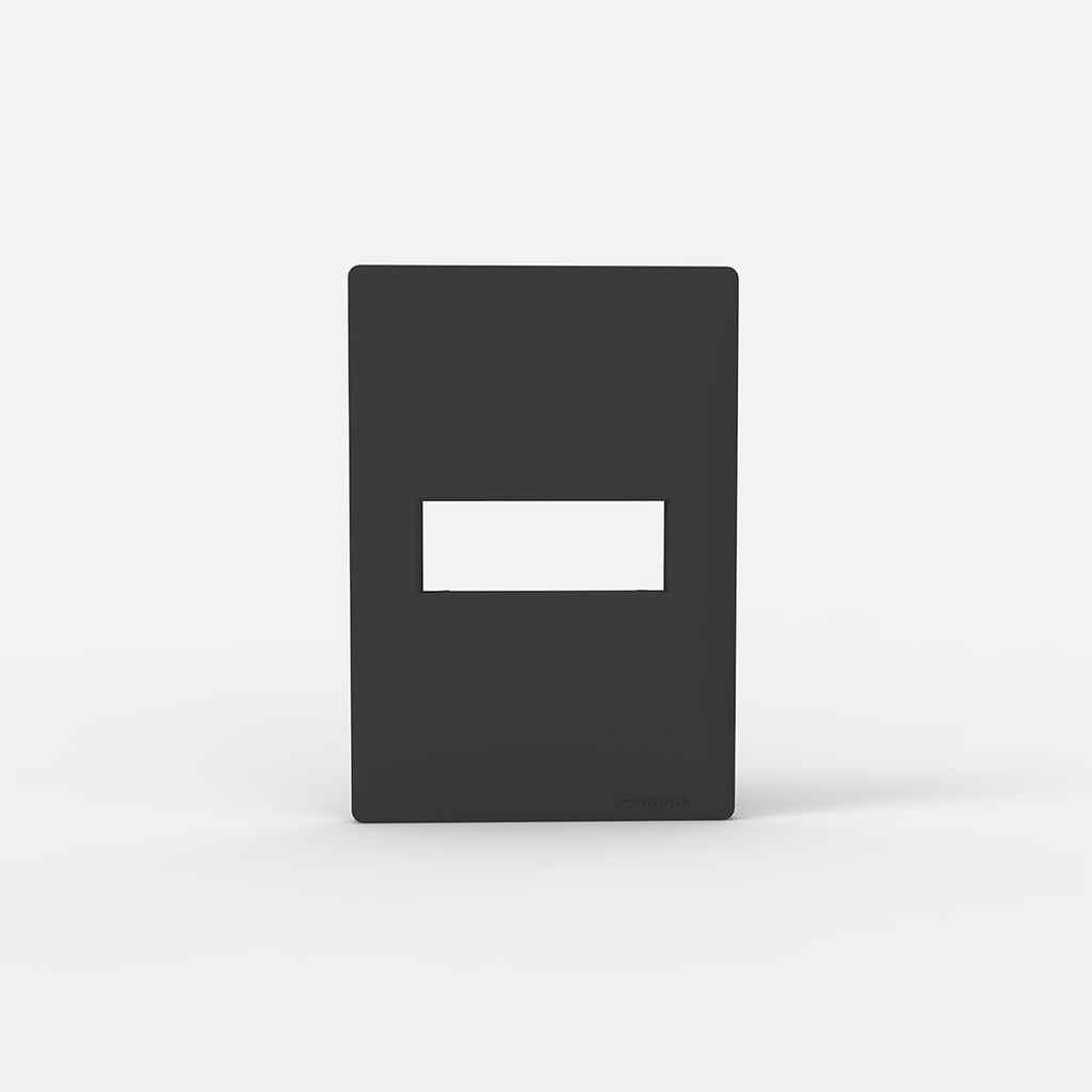 TAPA 1 MÓDULO GRIS 5X10 SIGLO XXII (4701)