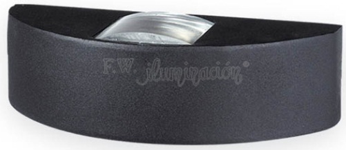 BIDIRECCIONAL MINI C/LENT Y VID. P/G9 NEGRO HIERRO (2009LV HIERRO)