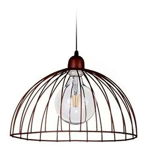 COLGANTE JAULA SEMIESFERA D.375 H.210MM NEGRO FERRO (C-103N/T)