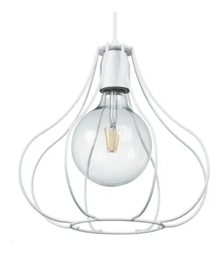 COLGANTE JAULA FLOR 300X300 BLANCO FERROLUX (C-188B/T)