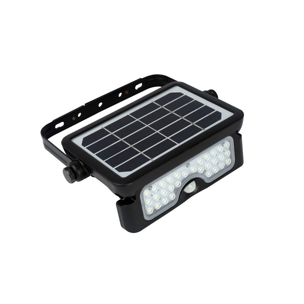 PROYECTOR 10W C/PANEL SOLAR BATERIA 3.7V/7200mAH 500LM 3000/6000K LUMENAC (SOLAR110)