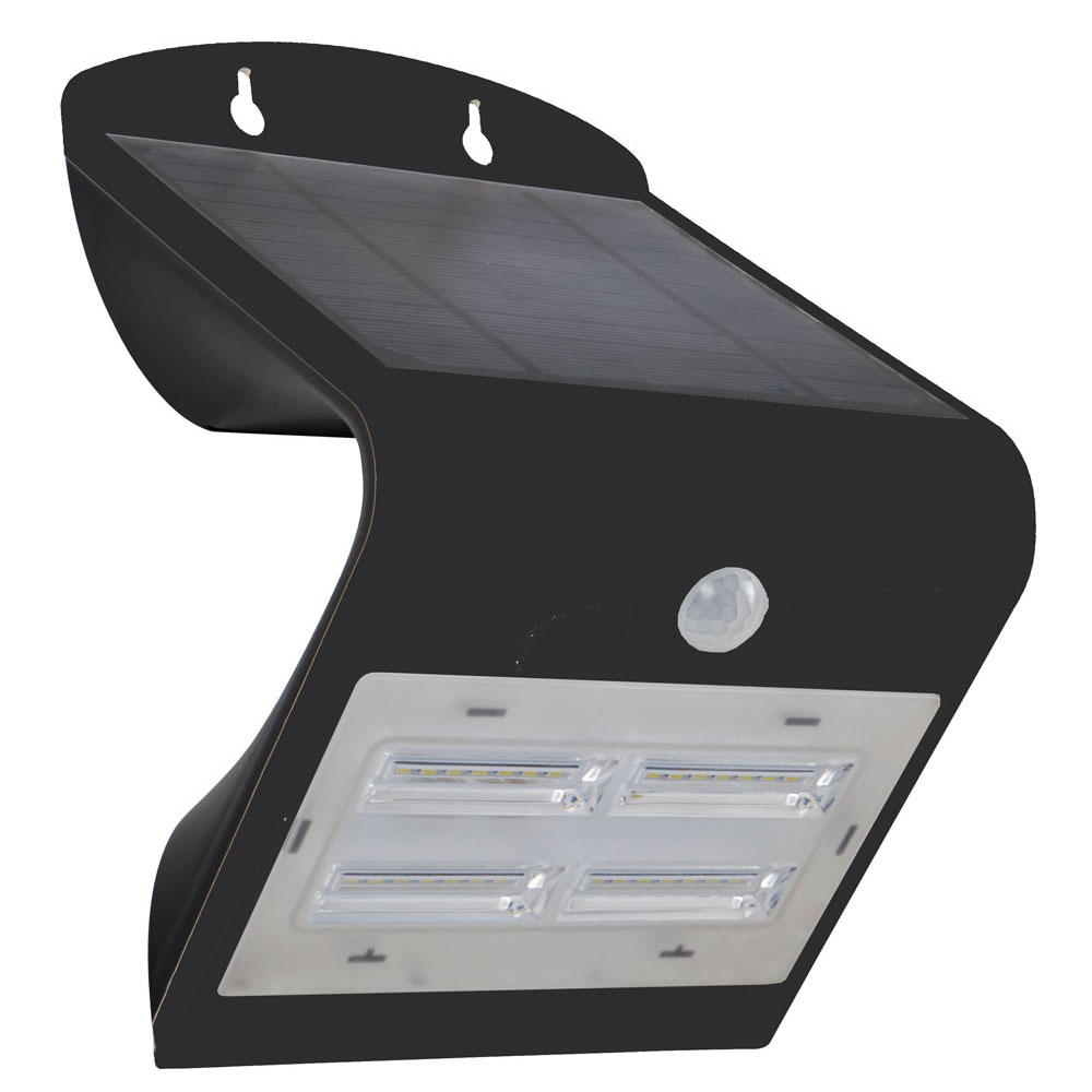 APLIQUE PANEL 3.2W C/PANEL SOLAR BAT.3.7V/2000MAH 400LM LUMENAC (SOLAR203)