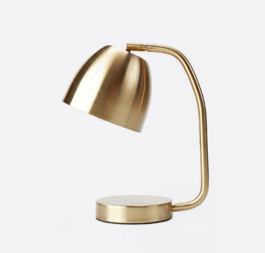 LÁMPARA DE ESCRITORIO TEO DORADA E14 IKON (16E-H2)