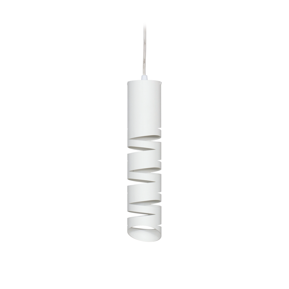 COLGANTE LINEA TUBO BLANCO 1LUZ GU10 D.63MM H300MM FERROLUX (C-1800/4)