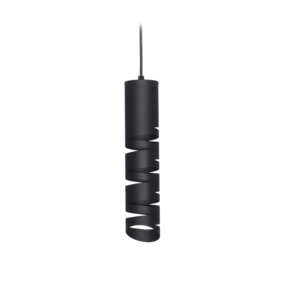 COLGANTE LINEA TUBO NEGRO 1LUZ GU10 D.63MM H300MM FERROLUX (C-1804)