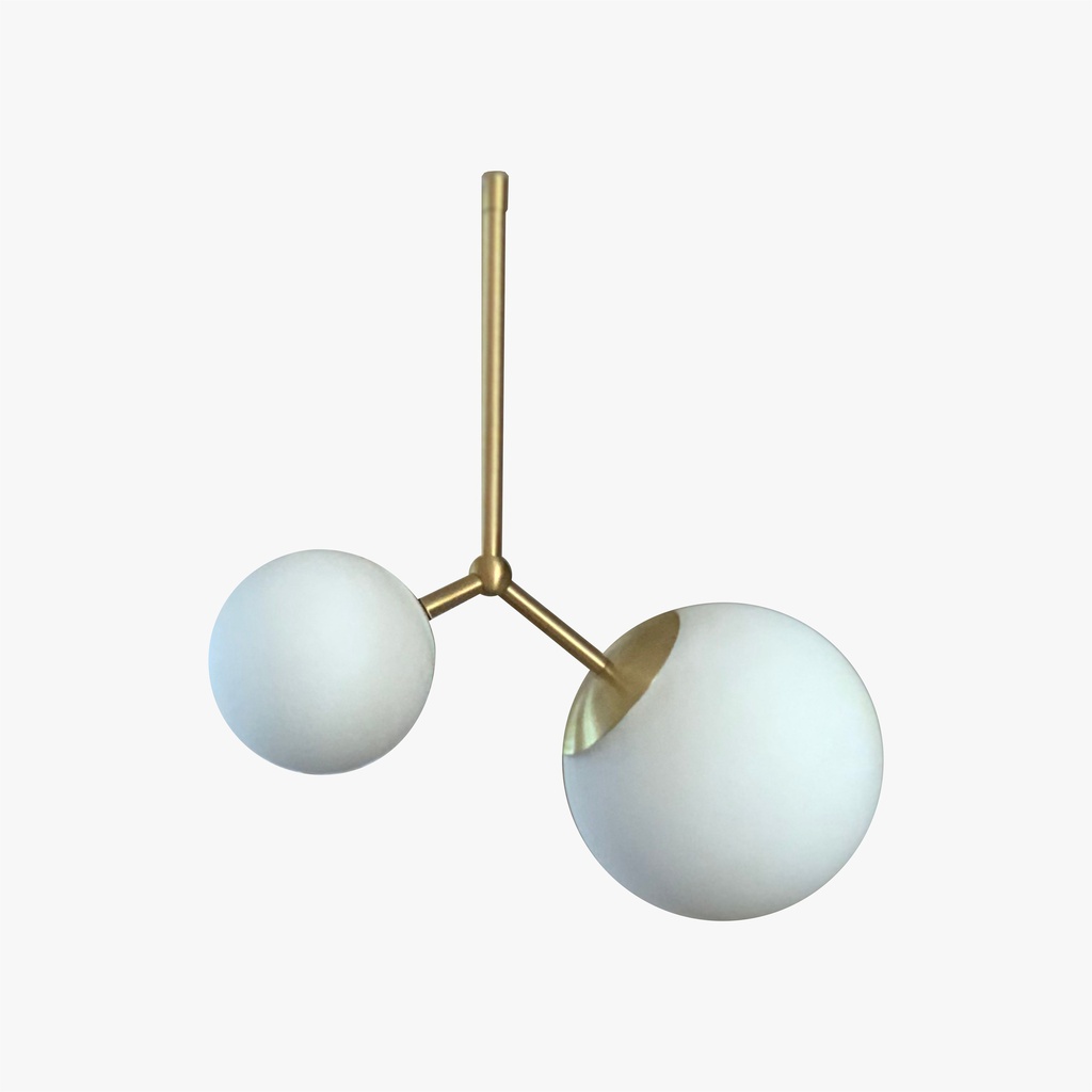 COLGANTE APUS MEDIANO TULIPA OPAL 15 + TULIPA 18 BRONCE FUNCA