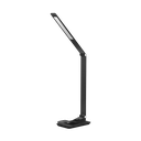LAMPARA LED VELADOR NEGRO, 10W520LM, AC100-240V, RA>80, 5 TEMPCOLOR, DIMEABLE, CARGADOR RAPIDO INALAMBRICO, SALIDA USB, MEMORIA ULTIMA FUNCION  MACROLED (CERES)