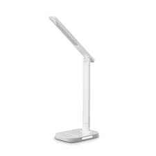 DIANA BLANCO LAMPARA LED VELADOR BLANCO, 7W500LM, AC100-240V, RA>80, 5 TEMP,COLOR, DIMERIZABLE, LUZ NOCTURNA, SALIDA USB, MEMORIA ULTIMA FUNCION MACROLED