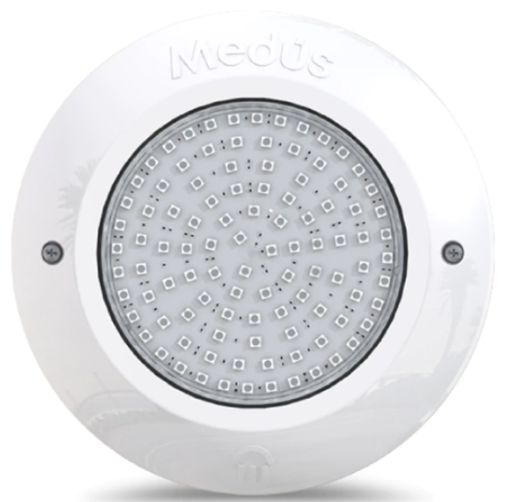 LUMINARIA PILETA GRANDE ADOSAR BLANCO 24W LUZ BLANCO FRIO 12VCC IP68 MEDUS (MS-03-B-24W-W-CC)