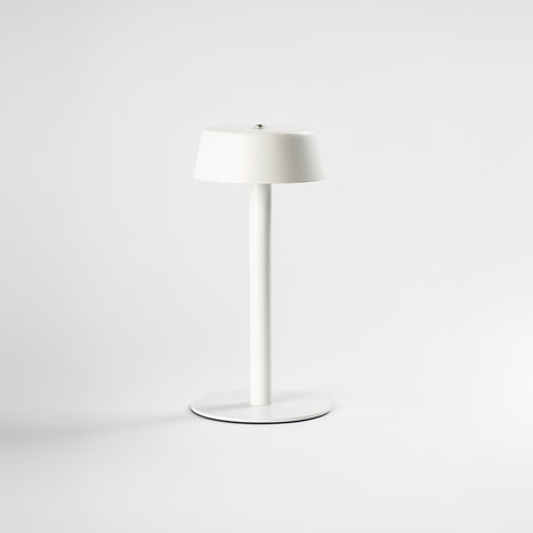 LAMPARA DE MESA JERSEY LED INALAMBRICA DE METAL BLANCO (IME026BL)