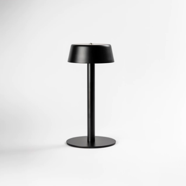 LAMPARA DE MESA JERSEY LED INALAMBRICA DE METAL NEGRO JERSEY (IME026NE)