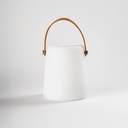 LAMPARA DE MESA TORCH LED INALAMBRICA DE PLASTICO CON MANIJA BLANCO (IME030BL))