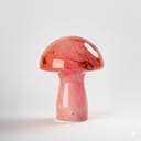 LAMPARA DE MESA FUNGI LED INALAMBRICA DE VIDRIO HONGO BLANCO Y ROSA/NARANJA (IME023NR)
