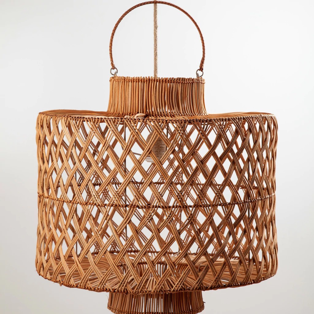 PANTALLA COLGANTE DE RATTAN 50x48CM (ITP003RT)