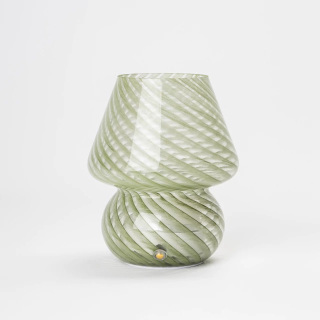 LAMPARA DE MESA LED INALAMBRICA DE VIDRIO VERDE (IME022VE)