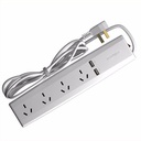 PROLONGACIÓN MÚLTIPLE 4 TOMAS + 2USB 2MTS TECLASTAR (802)