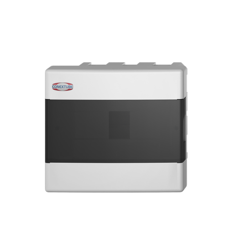 [1504196] CAJA DIN 8 MÓDULOS SUPERFICIAL TAPA FUME LUXURY (46010822)