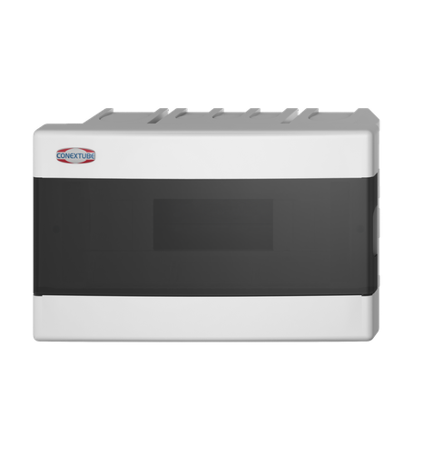 [1504197] CAJA DIN 12 MÓDULOS EMBUTIR TAPA FUME LUXURY (46011212)