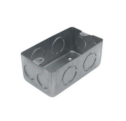 [3701001] CAJA RECTANGULAR CHAPA ZINCADA Nº20 (AGHOLLRN01)