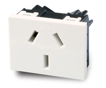 [4302026] MÓDULO TOMA 20A C/TT BLANCO IRAM 2071 SXXI (6915)