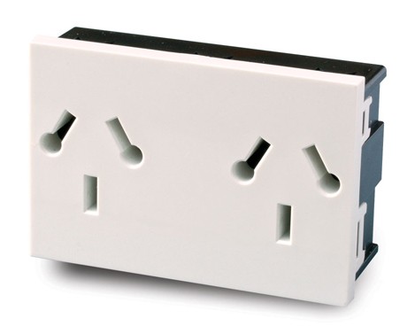 [4302117] MÓDULO TOMA DOBLE 2X10A C/TT BIUSO PREFIT CAMBRE (6999)