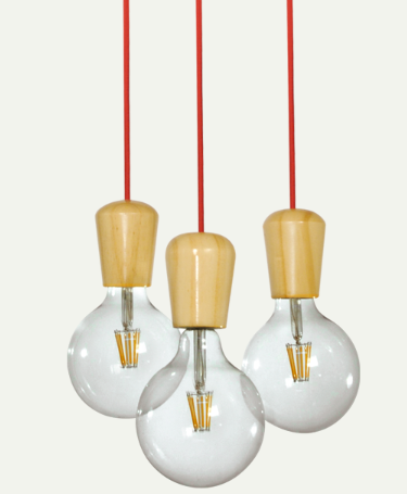 [9516208] COLGANTE 3 LUCES CABEZAL SURTIDO MADERA CARILUX (37)