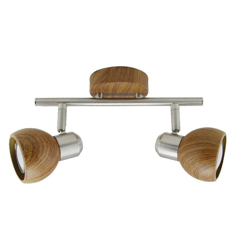 [9519137] NINA II APLIQUE 2 LUCES GU10 MADERA (5011/02)