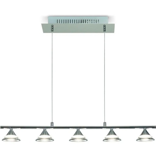 [9537339] COLGANTE LÍNEAL C/TULIPA EN LED 5L X 3W DABOR (TRIESTE)