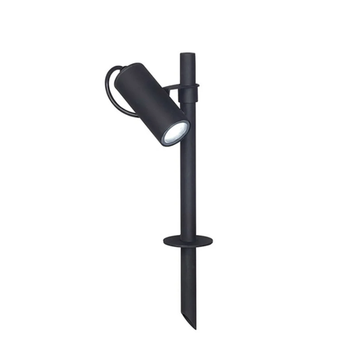 [9544256] SPOT CON JABALINA D.25MM JABALINA 300MM ALUMINO GU10 NEGRO EXTERIOR IP44 FW (3100-300-1 NEGRO)