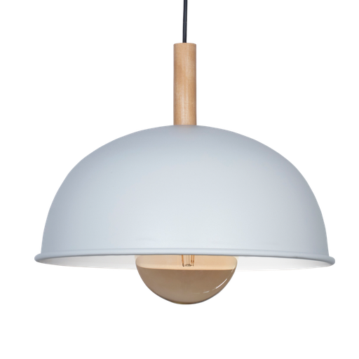 [4506049] COLGANTE MEDIA ESFERA D.340MM 1L BLANCO SAN JUSTO (MC6612-16)