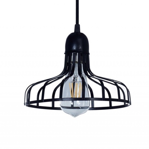 [9546391] COLGANTE CORUÑA NEGRO 1 LUZ D.220MM H.175MM FERROLUX (C-178)