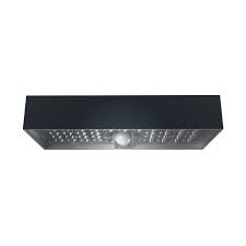 [6901047] ARTEFACTO EXTERIOR SOLAR DE PARED NEGRO CON SENSOR DE MOVIMIENTO 6W3000K MACROLED (SSLL-6W-N-WW)