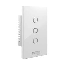 [4317014] TECLA TOUCH SMART  3 PUNTOS 5X10 BLANCO AKAI (1433)