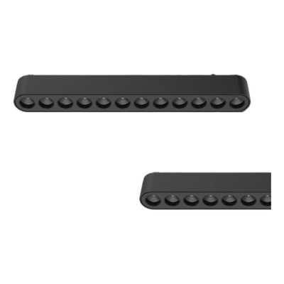 [9599003] CABEZAL FOCAL NEGRO PARA RIEL MAGNETICO SKYLINE 222MM MACROLED, DC48V, 12W, 2700K, 36°, RA>90 SKYLINE (RMS-CF222-N-12W-WW)
