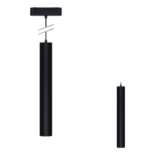 [9599011] COLGANTE CILINDRICA NEGRO PARA RIEL MAGNETICO SKYLINE ø45MM MACROLED, DC48V, 15W, 2700K, 24°, RA>90 SKYLINE (RMS-CC-N-15W-24G-WW)