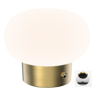 [9515012] LAMPARA INALAMBRICA MUSHROOM COBRE, DIMERIZABLE, 2700K, C/ CABLE USB-C Y BASE DE CARGA (MUSHROOM-C-BASE)
