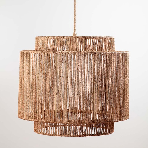 [9598024] PANTALLA COLGANTE DE YUTE 40x35 CM (ITP011YU)