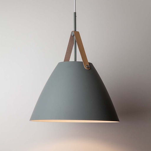 [9598018] LAMPARA COLGANTE APLIQUE CUERO GRIS (ITE018GR)