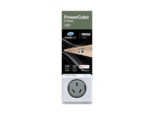 [0120233] POWER CUBE 5 TOMAS C/ CABLE DE 1.5MTS ANTHAY (PWC50)