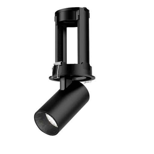 SPOT EMBUTIDO REDONDO GU10 DESPLAZABLE HACIA ABAJO 15W LED NEGRO DABOR (EMBU-12)